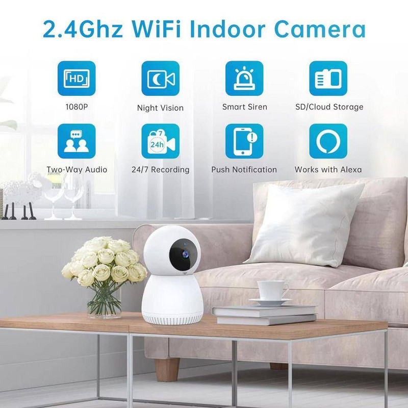 Wired Smart Outdoor Plug-In Security Camera with Night Vision, 24/7 Recording gallery