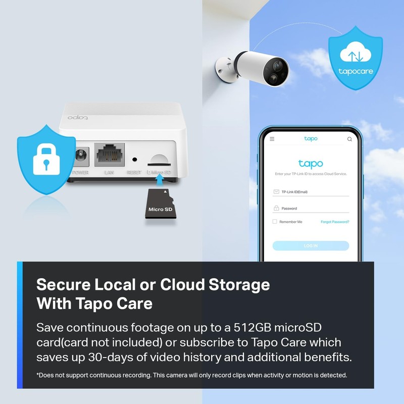 Tapo TP-Link 2K QHD Outdoor Wireless Security Camera System, Up to 180D C420S2 gallery