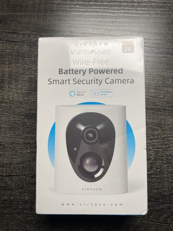 Virtavo Wire-Free BATTERY POWERED Smart Security Camera