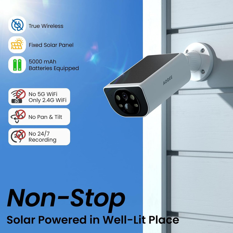 Cameras for Home Security-2K Wireless Security Camera Outdoor with AI Motion Det gallery
