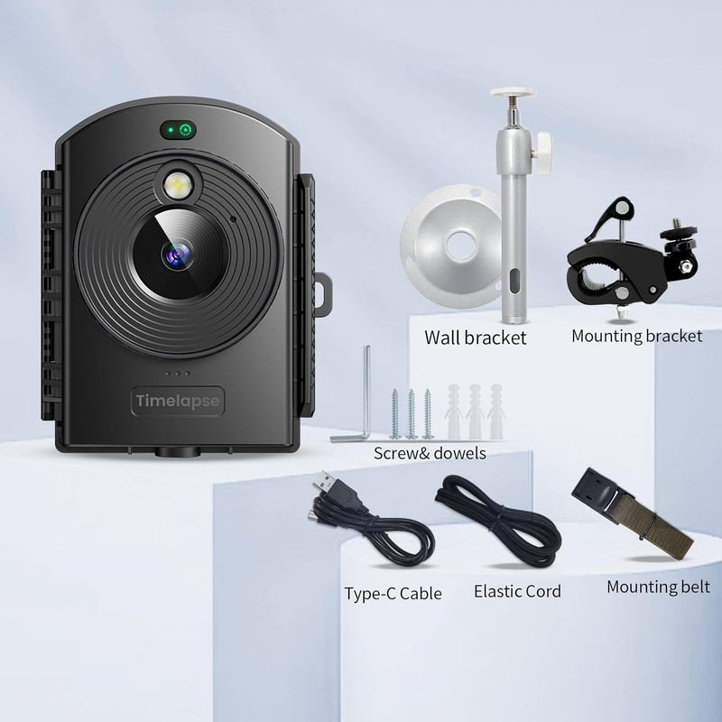 Time Lapse Camera - Timelapse Camera with Infrared Positioning & LED Light, 180 gallery