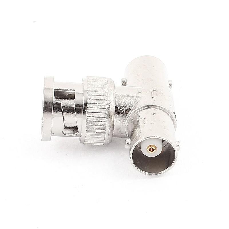 5 Pcs BNC Q9 3 Way T Connector 1 Male to 2 Female Video Adaptor For CCTV Camera gallery