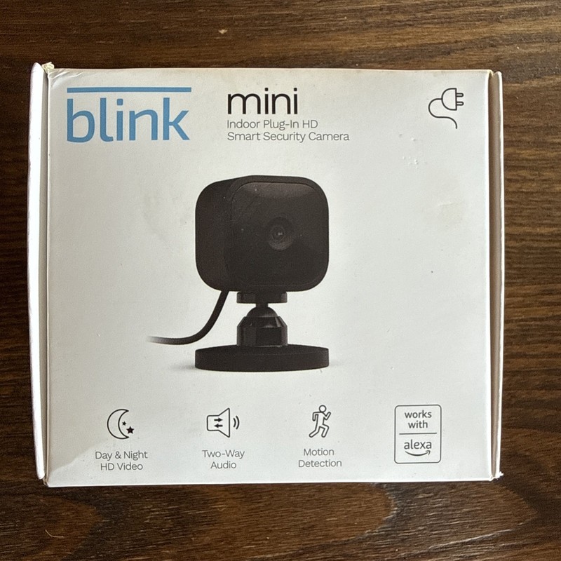 Blink Mini Indoor HD Smart Security Camera (Black) – Sealed, New In Box