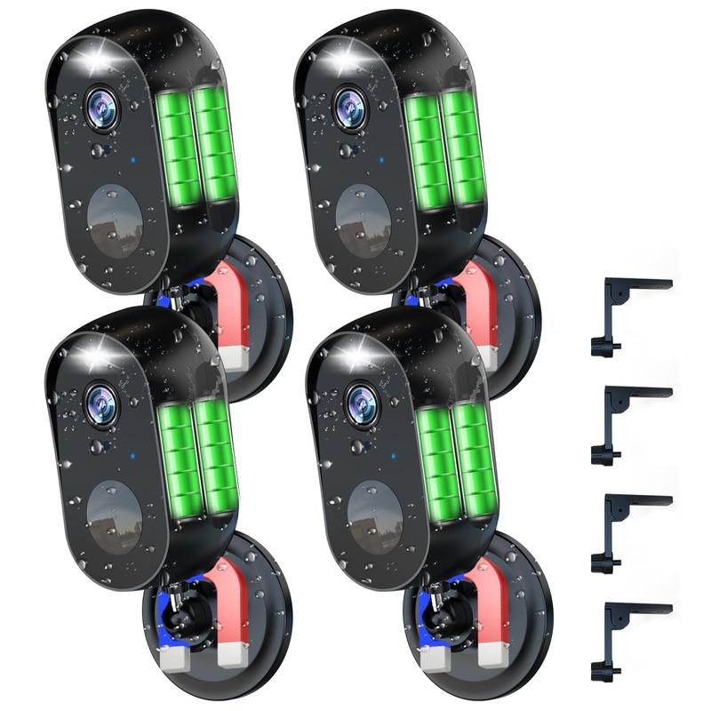 Wireless Battery Cameras Outdoor.Indoor Outdoor Home Security Cameras, with N…
