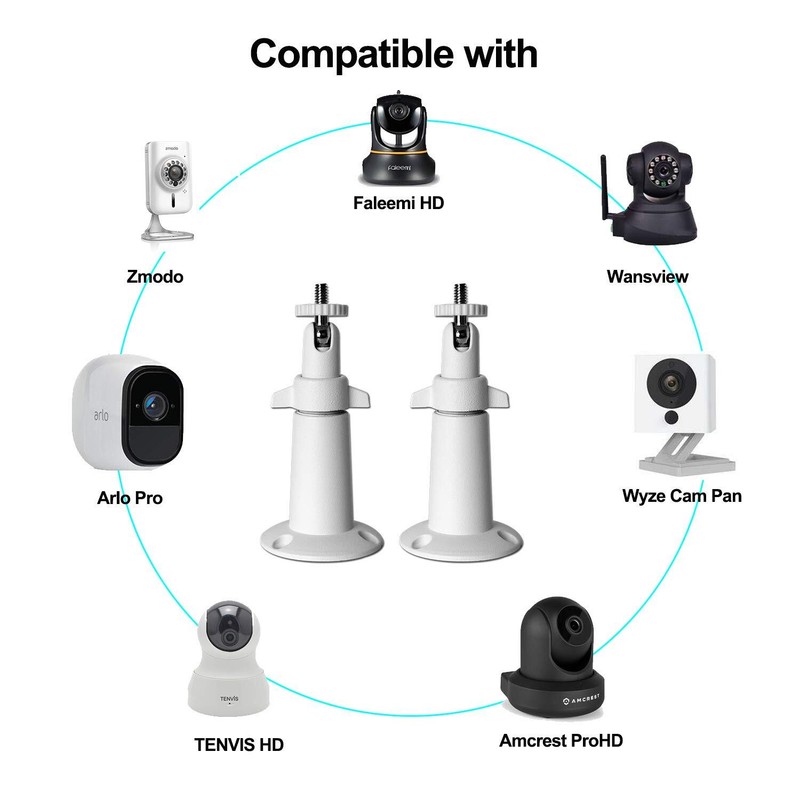Security Camera Wall Mount Bracket 1/4'' Adjustable Indoor/outdoor Mount Compa gallery