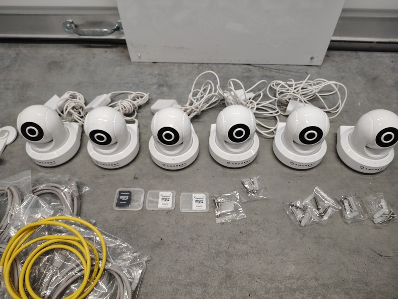 Amcrest IP2M-841W 1080p Wi-Fi PTZ Indoor IP Camera White Lot 6 Power Adapters gallery
