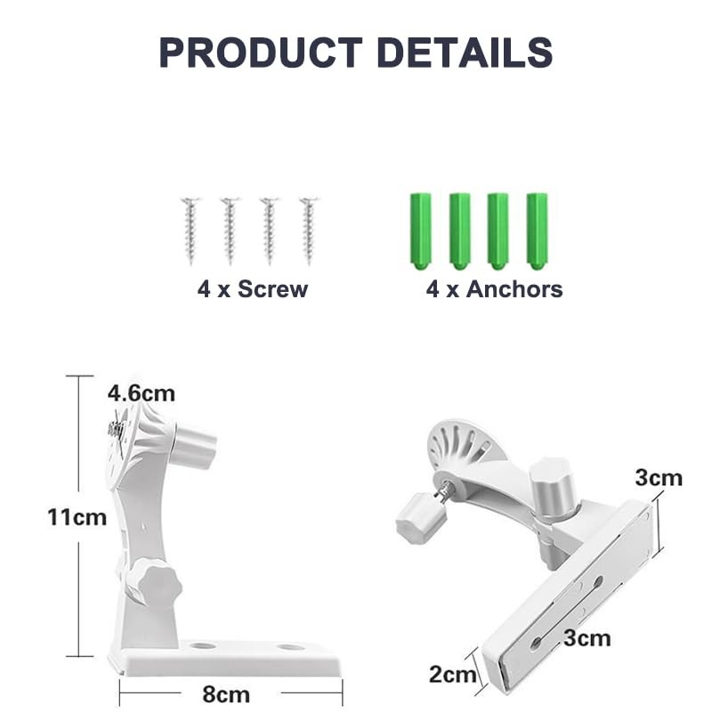 Wall Mount for Blink Mini Pan-Tilt Camera, Ceiling Mounting Bracket, 180° Adj... gallery