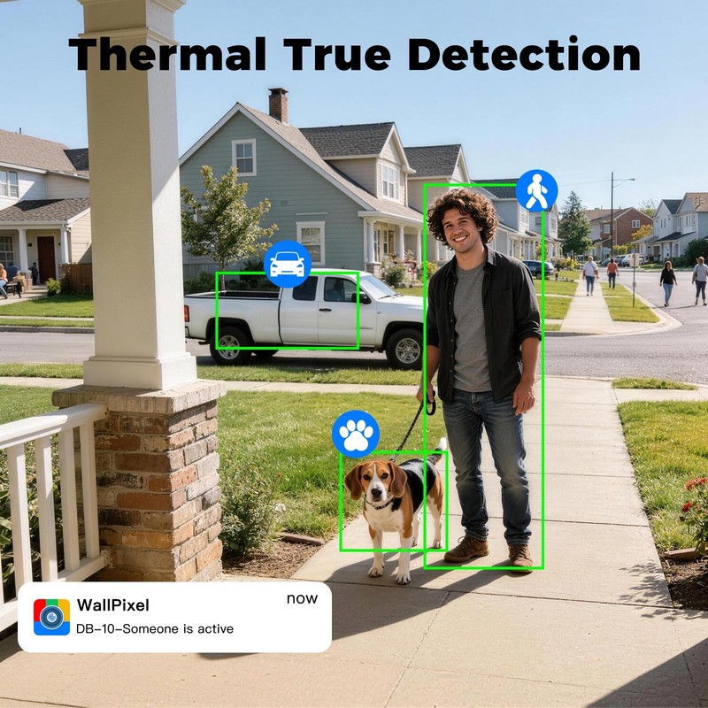 2.4G/5G Dual Band Smart Video Doorbell Camera, Home Security Live View, 2-Way... gallery