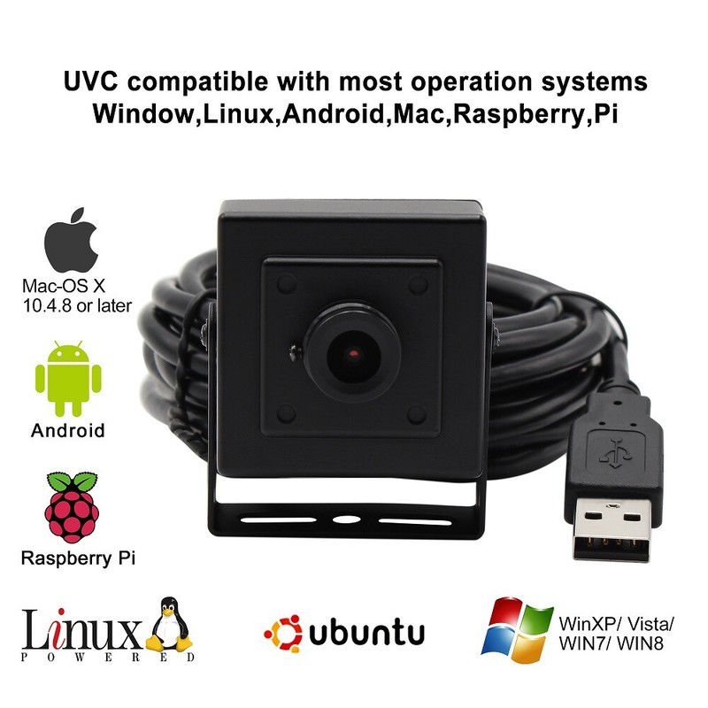 USB Camera Module 12mm Lens Web Camera 1MP WebCam 720P OV9712 UVC Webcam w/ Case gallery