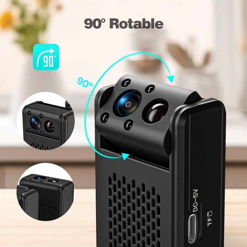 Camara Espia Oculta 4K Inalambrica Pequeñas Oculta Mini Cámara Recargable Espía gallery