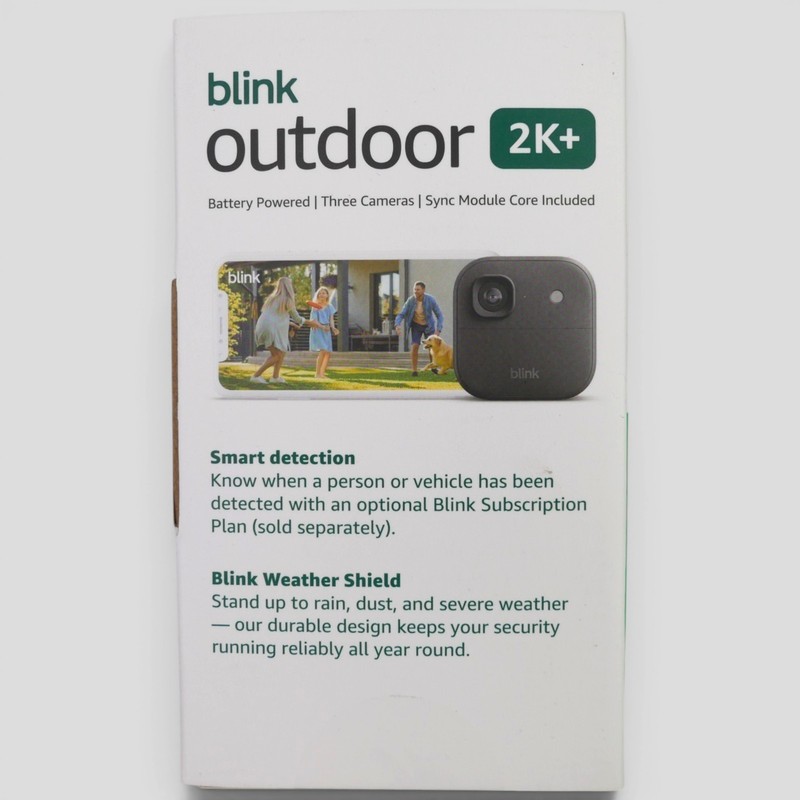 Blink Outdoor 2K+ 3 Pack Camera Wireless Security System Sync Module Core New gallery