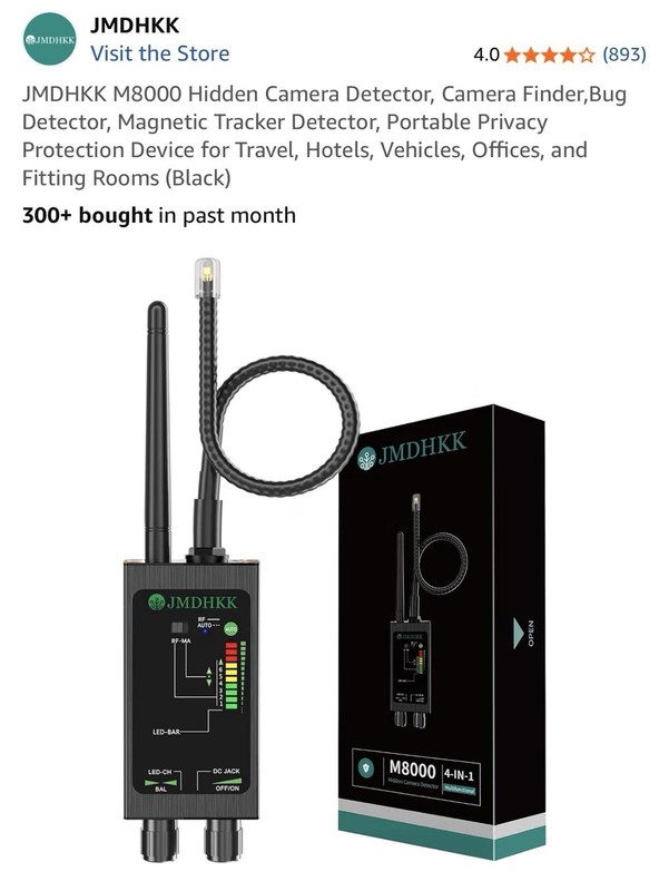 M8000 Hidden Camera Detector, Camera Finder,Bug Detector