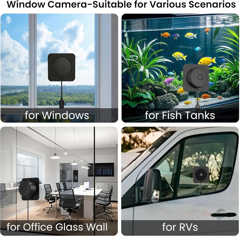 2K 3MP Window Camera, 5GHz & 2.4GHz WiFi Dome Cameras for Home Security for I... gallery