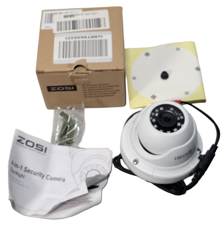 ZOSI Outdoor Dome Home Security Surveillance Camera 1080p HD 4in1 Night Vision