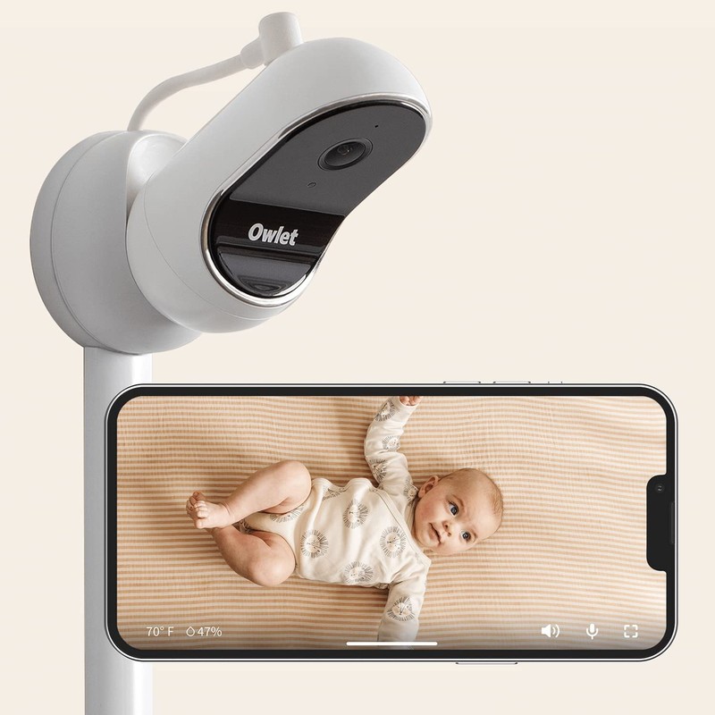 Owlet Cam BC04NNBBYH Night Vision Smart HD Video Camera Baby Monitor White gallery