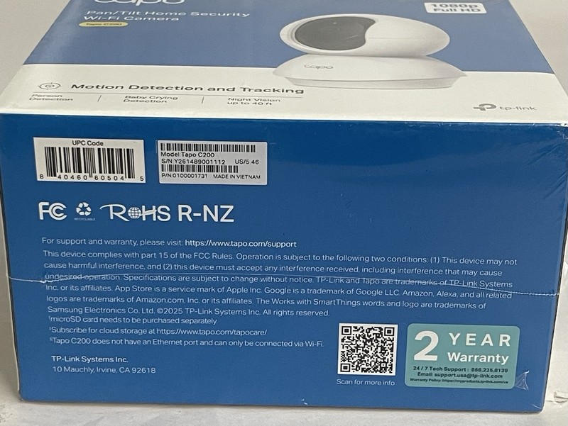 TP-Link C200 Tapo Pan/Tilt Security Camera for Baby, Pet W Motion Detection . B2 gallery