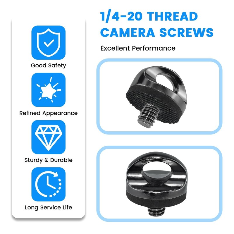 1/4" Camera Neck Strap Screw Holder, SDTC Tech 2 Pack 1/4-20 Thread Camera Screw gallery