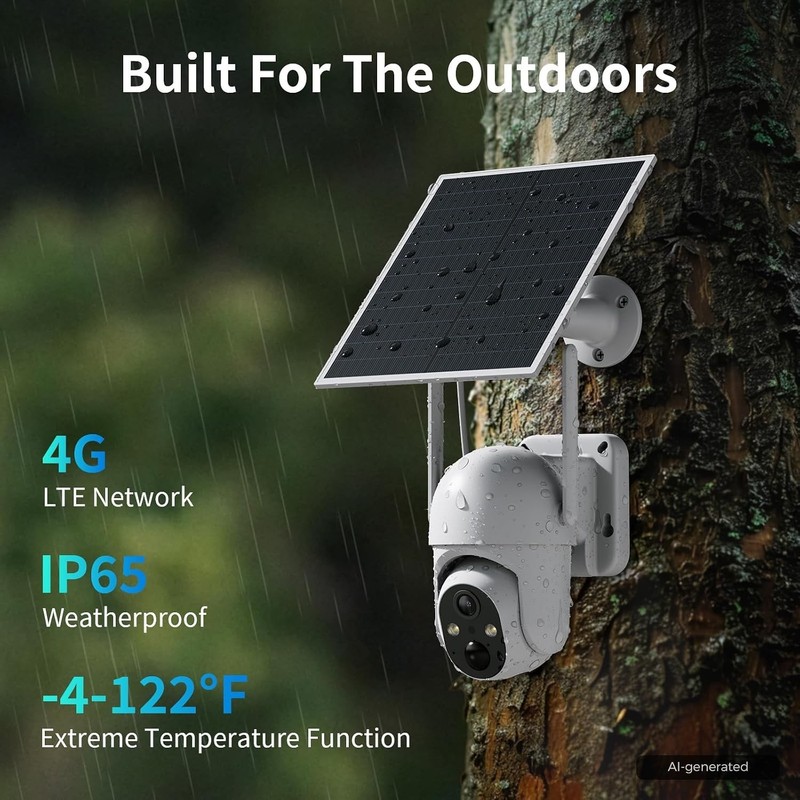 Outdoor Farm Security Cameras, 2K Night Vision - 2 Pack gallery