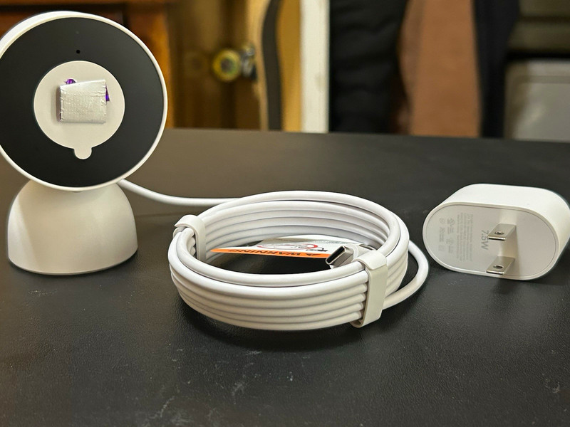 Google Nest Nest Cam Indoor (Wired, 3rd Gen) 1080p Wi-Fi Indoor White USB