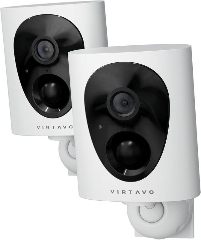 VistaFlask 2K Wireless Outdoor Security Cameras - AI Motion Detection, 2Pack gallery