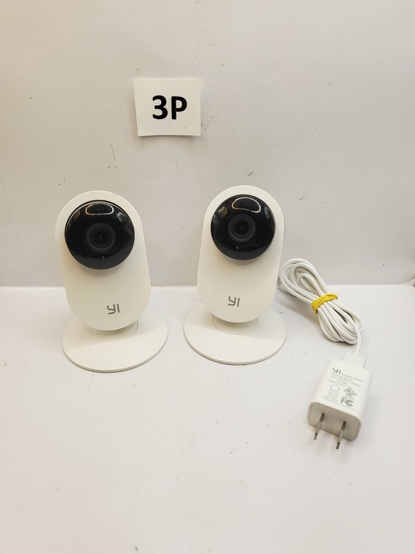 Lot OF 2 YI YHS-113-IR 720p HD Lightweight Indoor Home Camera /one only charger