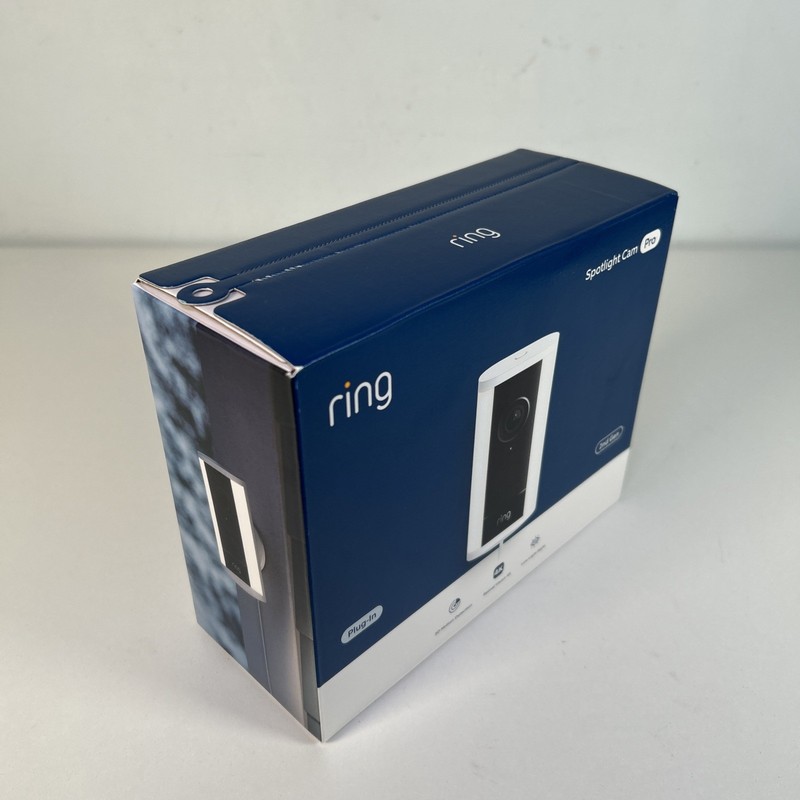Brand New Ring Spotlight Cam Pro Plug-In 2nd Gen White 4k Retinal Vision 2025 gallery