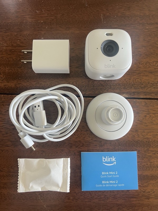 Blink Mini 2 Wired Indoor/Outdoor Smart Security Camera with 1080p HD White gallery