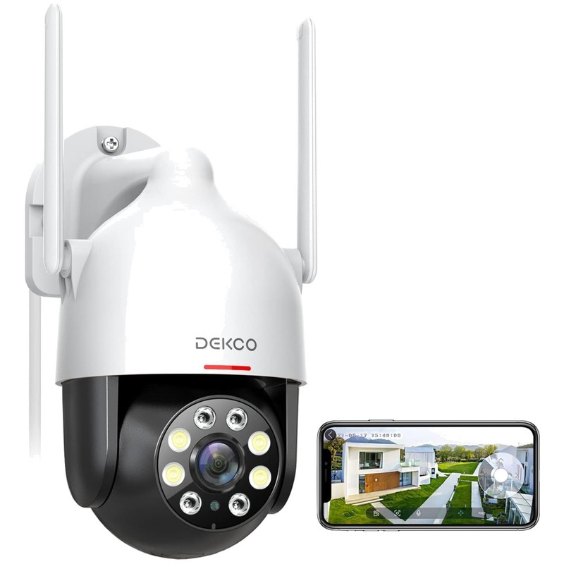 Outdoor Home Security Camera, 3MP, 2-Way Audio, Night Vision