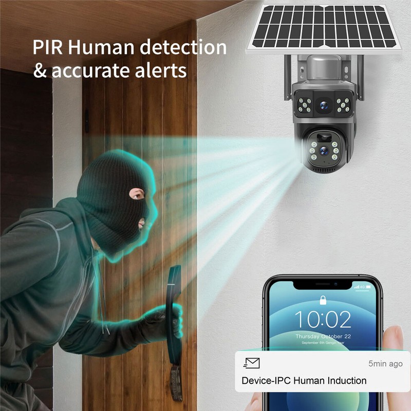 2026 Camaras De Seguridad Para Exterior Solar WIFI Inalambrica Vision Nocturna gallery