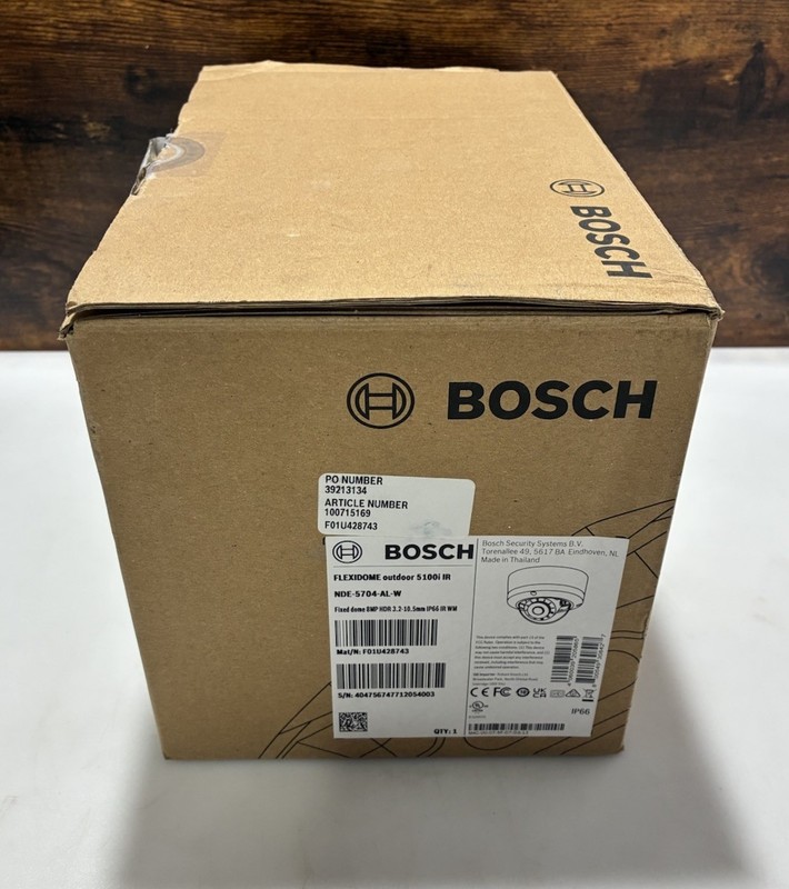 Bosch NDE-5704-AL Flexidome Outdoor 5100i IR 8mp Security Camera NEW Open Box