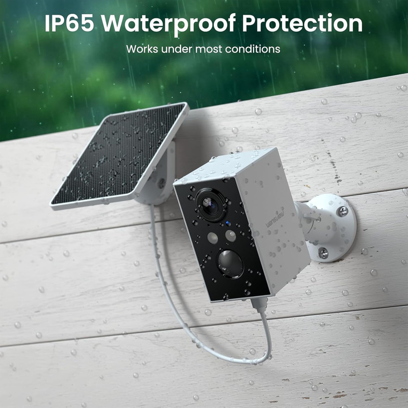 Security Cameras Wireless Outdoor-2K Wifi 6 Solar Camera Outdoor Wireless for Ho gallery