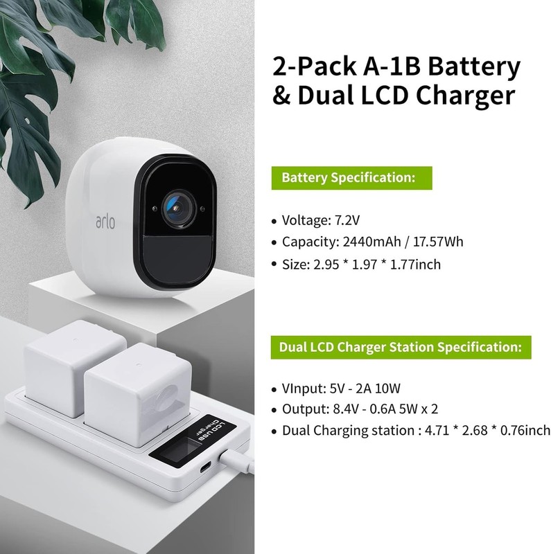 Batteries and Charger Bundle for Arlo Cameras gallery