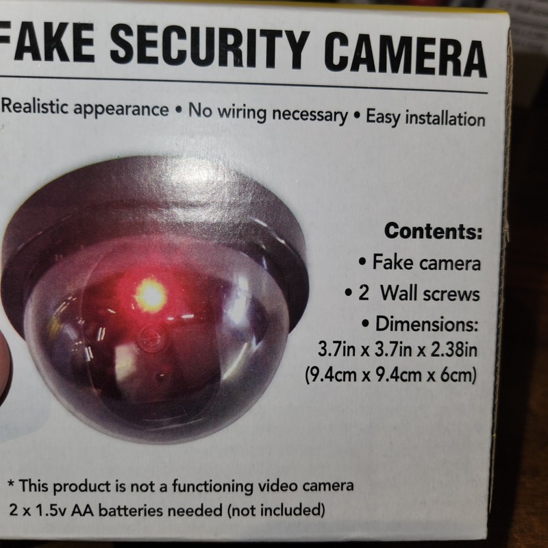 Fake Security Camera Realistic appearance No WIRING NECESSARY Easy Installation gallery