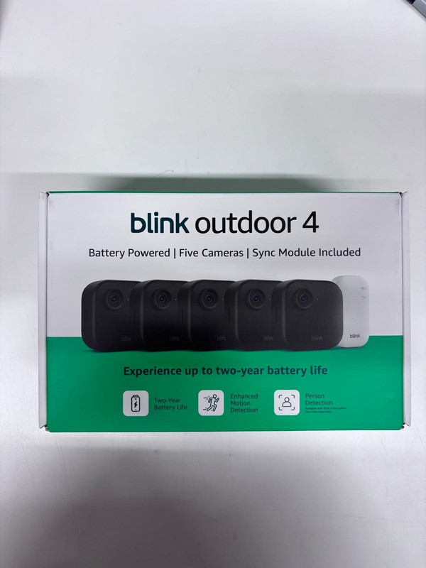 BRAND NEW BLINK Outdoor 4 (4th Gen) 5-Camera Security System w/ Sync Module Core gallery
