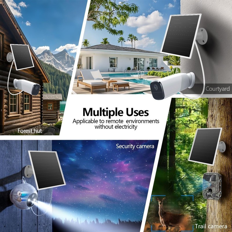 Versatile Solar Panel with 9.8ft Cable for Effortless Outdoor Installation gallery