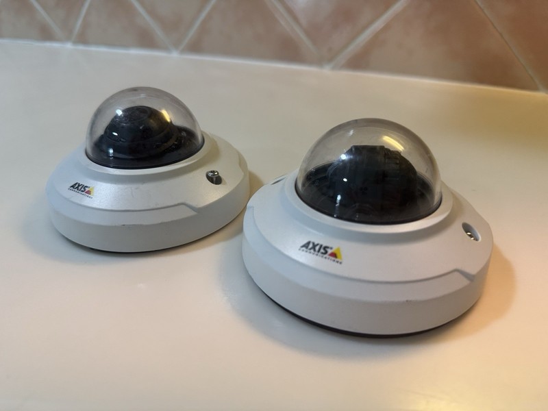 Lot of 2 Axis M3045-V Series Indoor Mini Dome Network Cameras No Cable Used gallery