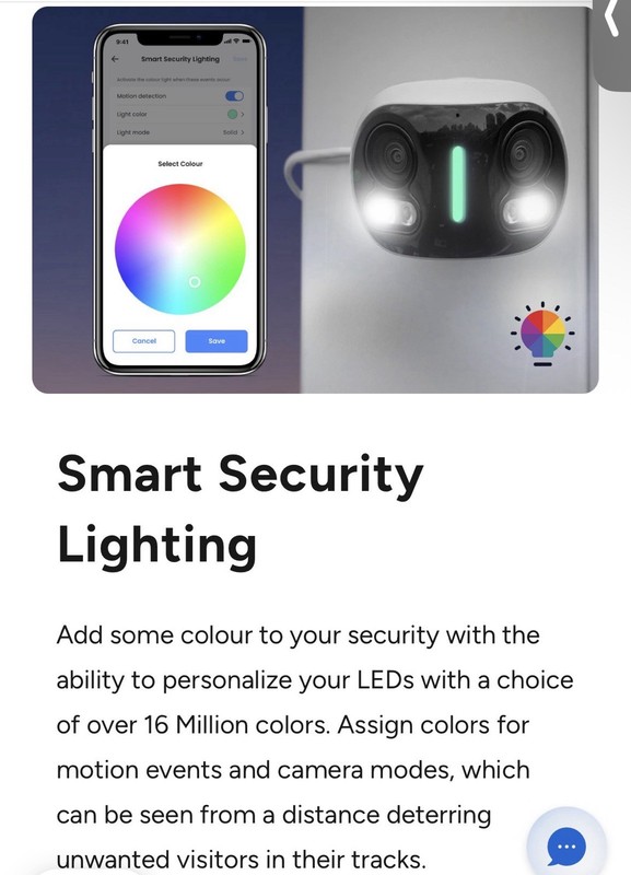 Lorex H20 4K Dual Lens IP Wired Security Camera with Smart Security Lighting gallery
