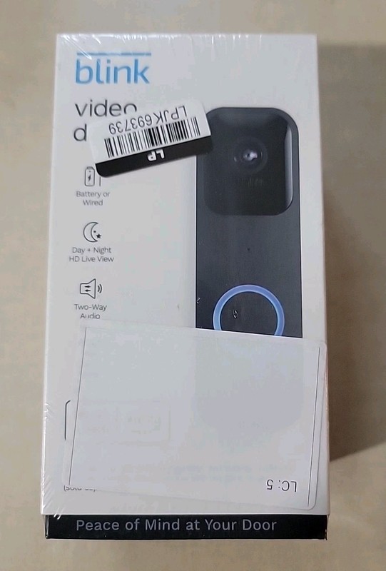NIB Amazon Blink Wi-Fi Video Doorbell – Black