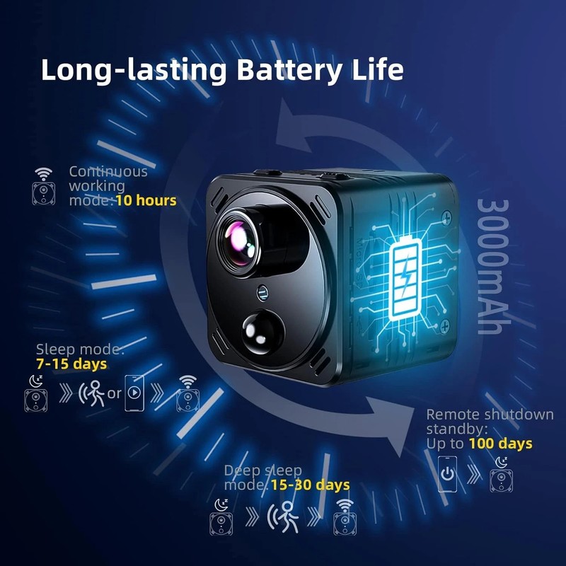 4K Mini Wireless Security Camera with AI Detection & 100 Days Battery Life gallery