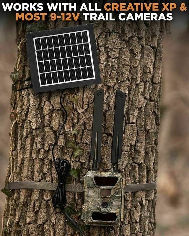 Trail Camera Solar Panel Charger 12V Trail Camera 8,000mAh Lithium Battery gallery