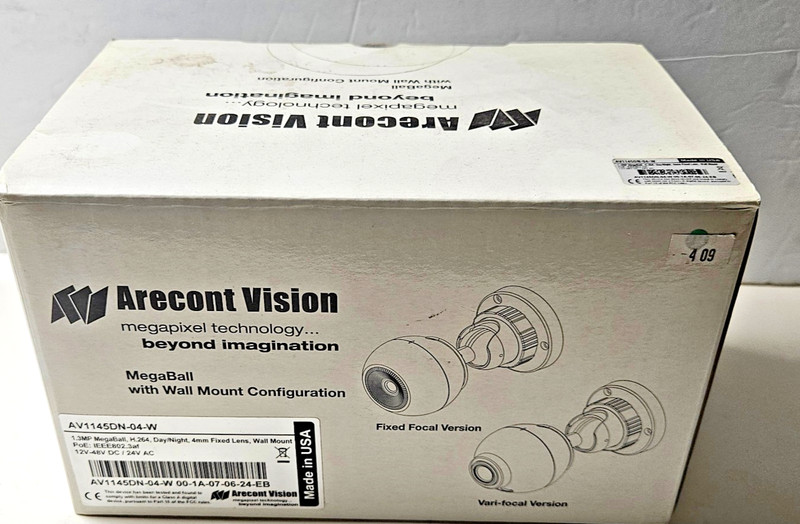 Arecont Vision AV1145DN-04-W MegaBall Day/Night Camera NEW (Sealed) Old Stock gallery
