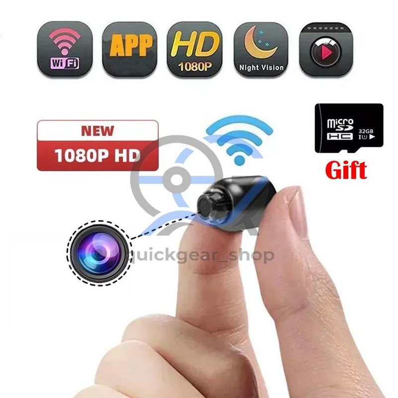 1080P Mini Camera CCTV WiFi HD IP Night Vision Camcorder Home Security Cam US