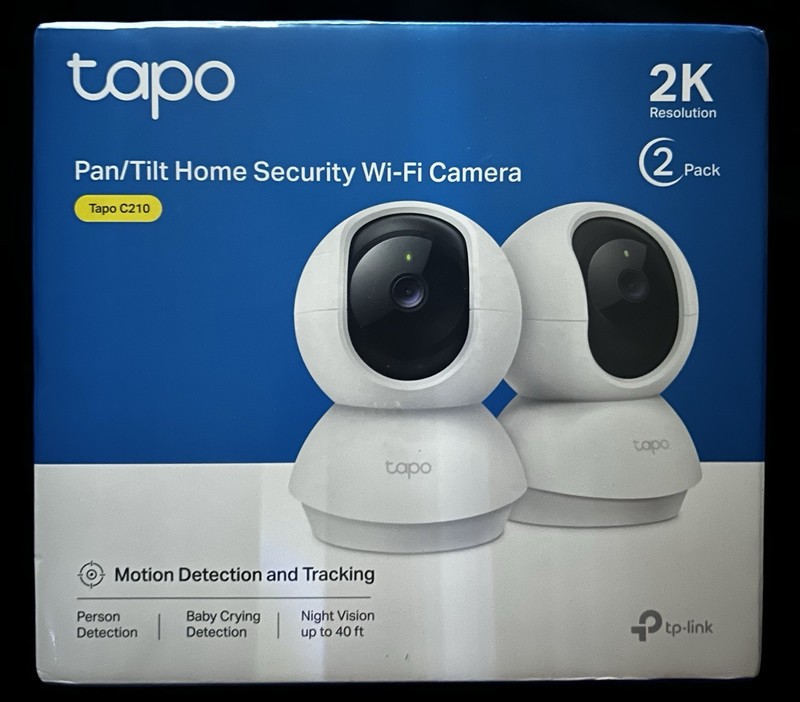 TP-Link Tapo 2K Pan/Tilt Security Camera Motion Detection 2 pack - C210P2 gallery