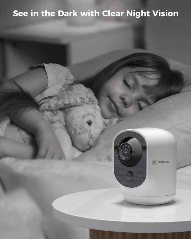 Camara De Seguridad Inalambrica Với Bateria Recargable Y Reconocimiento gallery