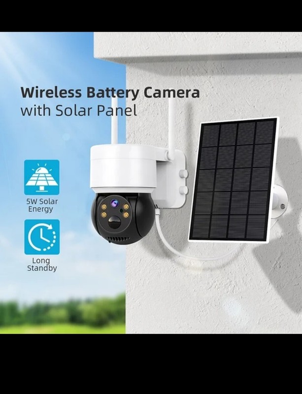 telecamera wifi esterno con pannello solare