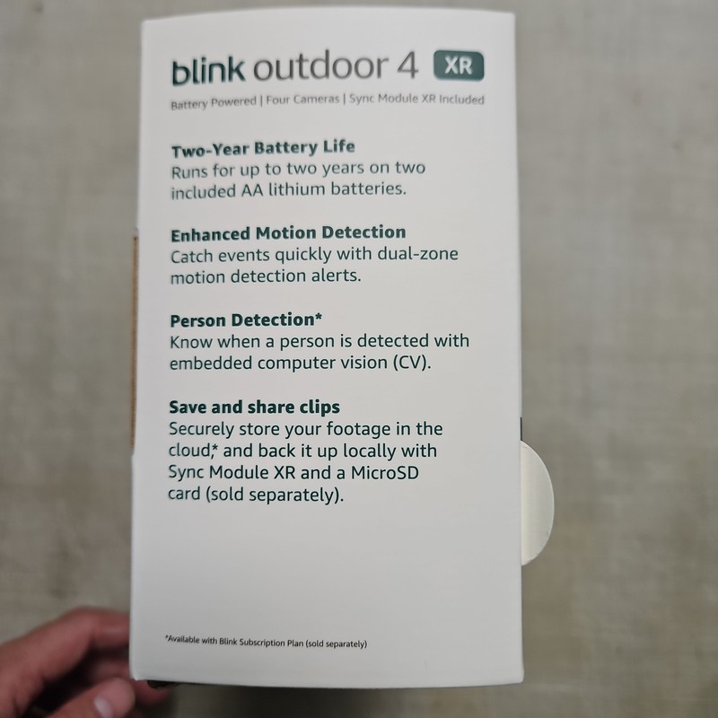 Blink Outdoor 4 XR Four Camera System w/Sync Module Open Box gallery
