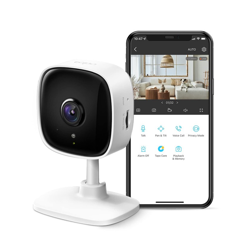 Camara De Seguridad 2K Con Deteccion De Movimiento Y Audio De Dos Vias