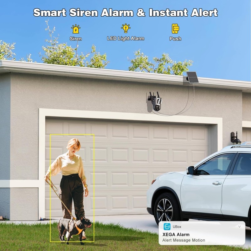 14400mAh Solar-Powered 4G Security Camera - HD Dual Lens for Remote Surveillance gallery