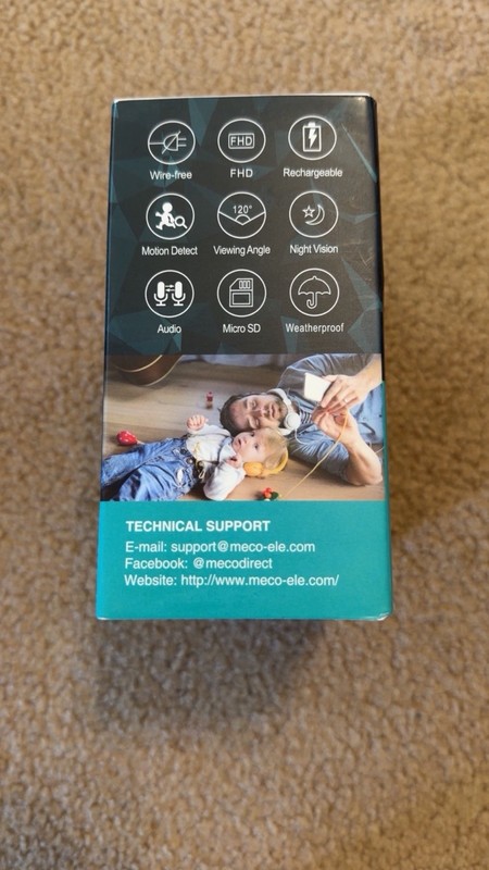 MECO ELEVERDE Wire-free Battery Camera, 1080p, Night Vision, Wi-Fi, 128GB gallery