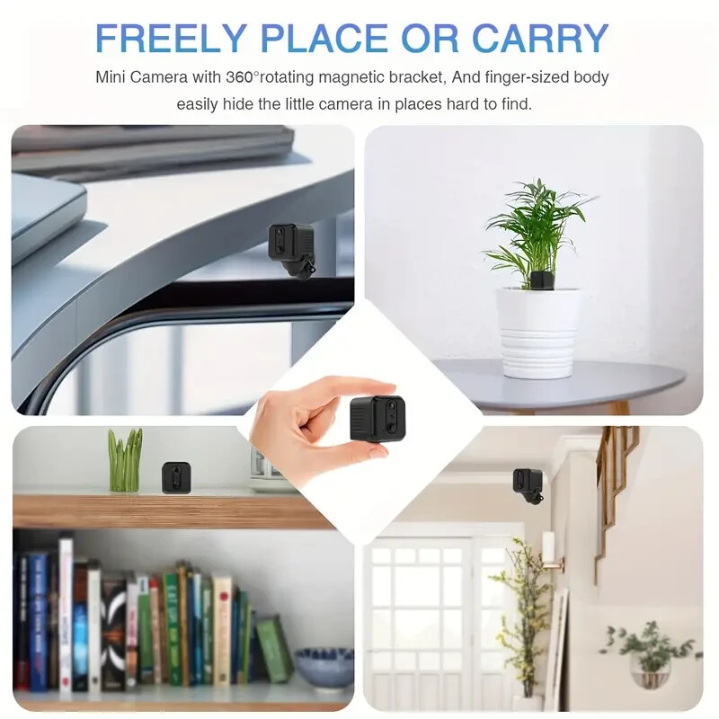 1pc 3MP Mini Camera Wireless Security Camera Indoor/Outdoor Camera Wifi Surveill gallery